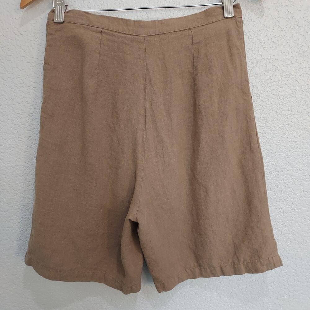 All:Row Beige Linen Long Shorts 8" Inseam Size S - Picture 5 of 10